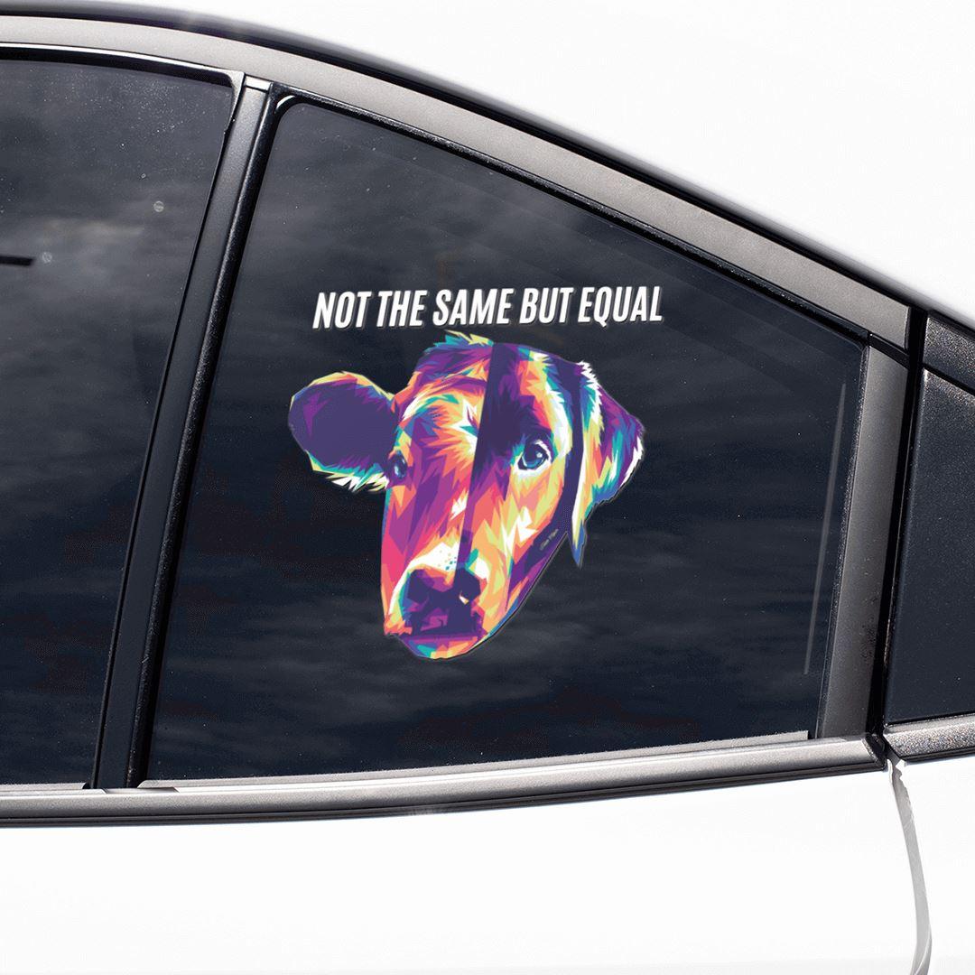 Not the same but equal - Autoaufkleber Sticker
