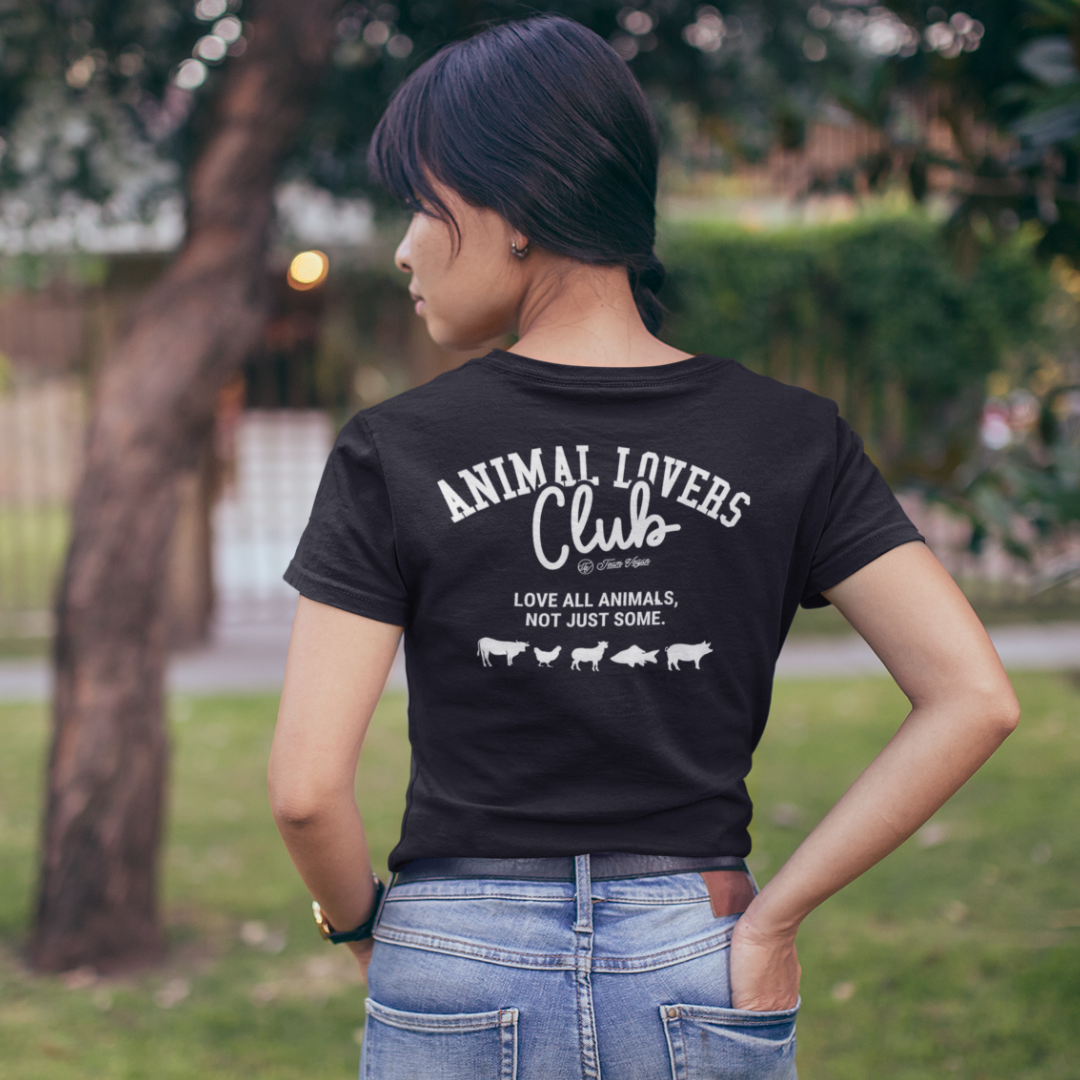 Animals lovers club (Backprint)  - Damen Organic Shirt