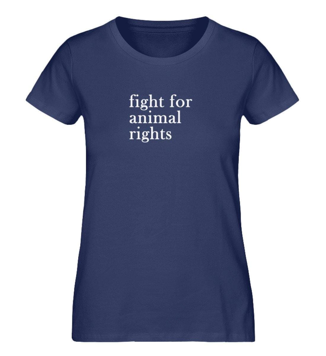 fight for animal rights - Damen Organic Shirt Stella Jazzer T-Shirt ST/ST Shirtee French Navy S 