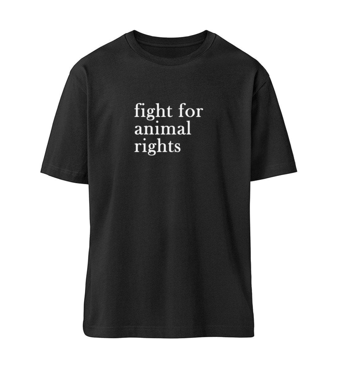 Fight for animal rights - Fuser Relaxed Shirt Fuser Oversized Shirt ST/ST Shirtee Schwarz S 